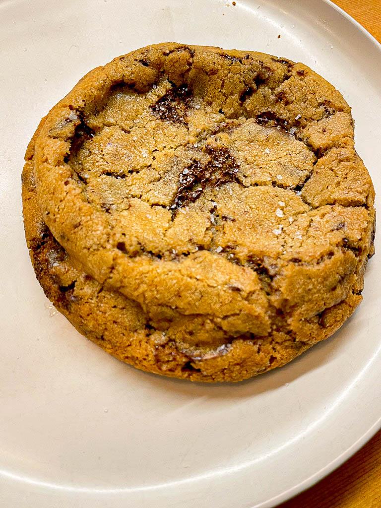 Chocolate chip cookie at Birdie's in Austin
