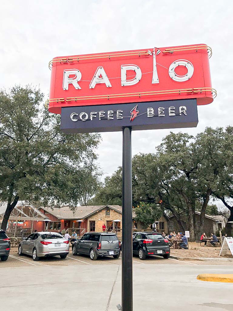 radio coffee and beer in Austin