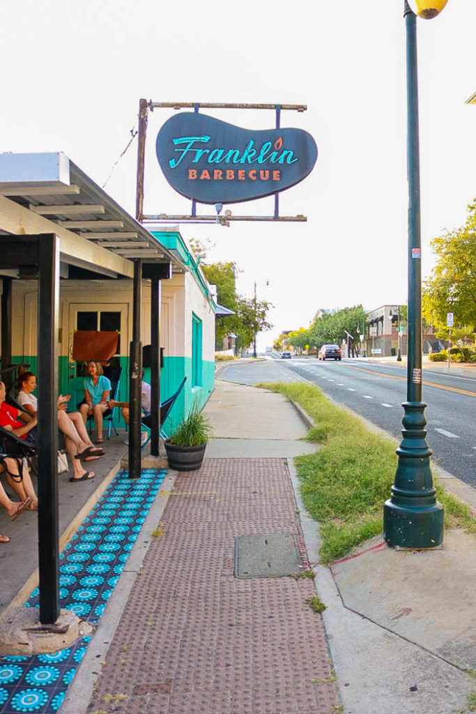 The line at Franklin Barbecue in Austin