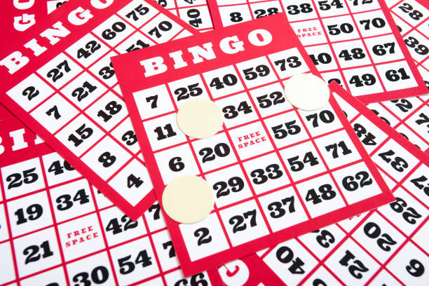 Bingo cards and numbers.