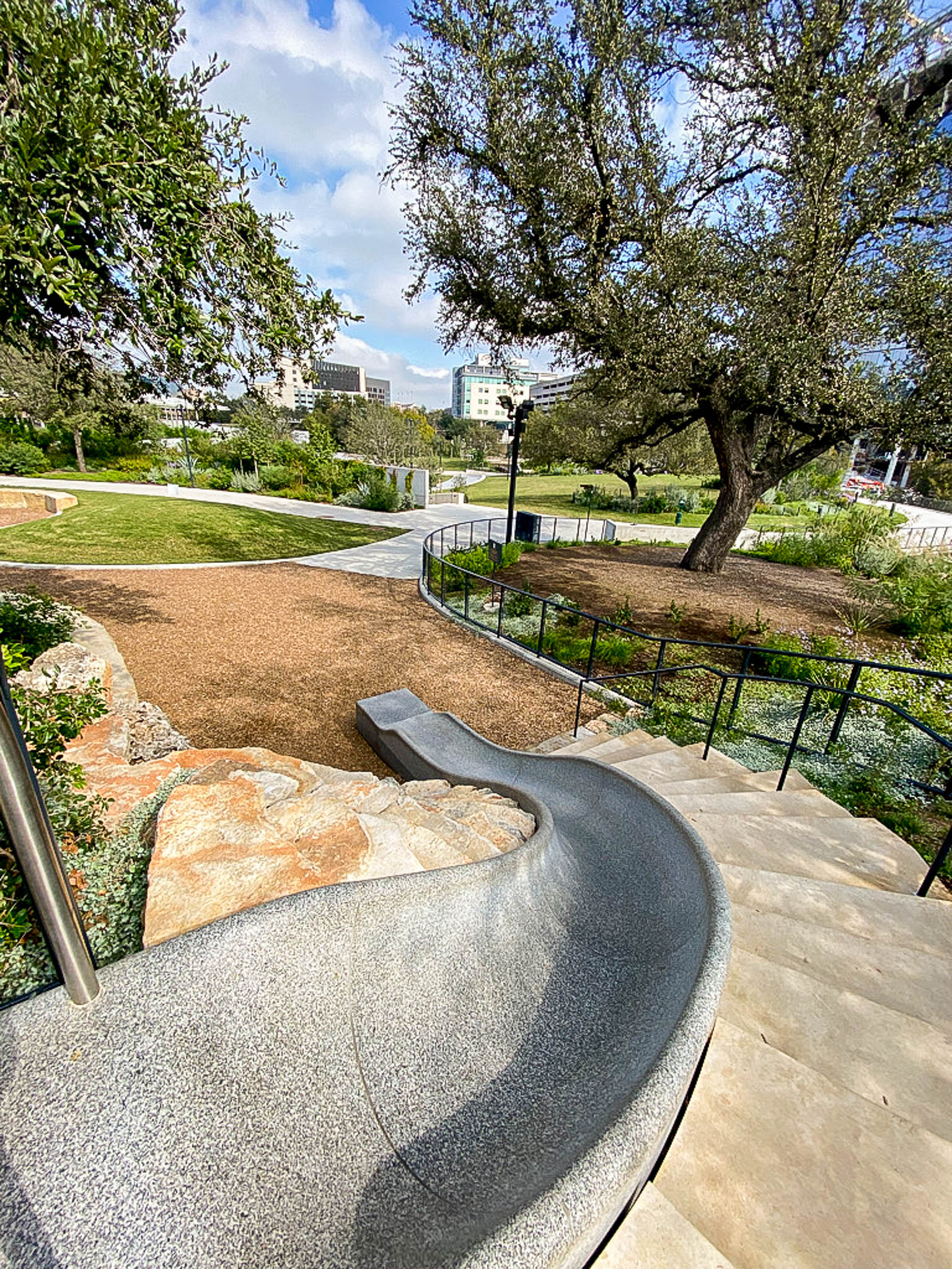 CEMENT SLIDE AT WATERLOO GREENWAY - 101 free things to do in ATX!