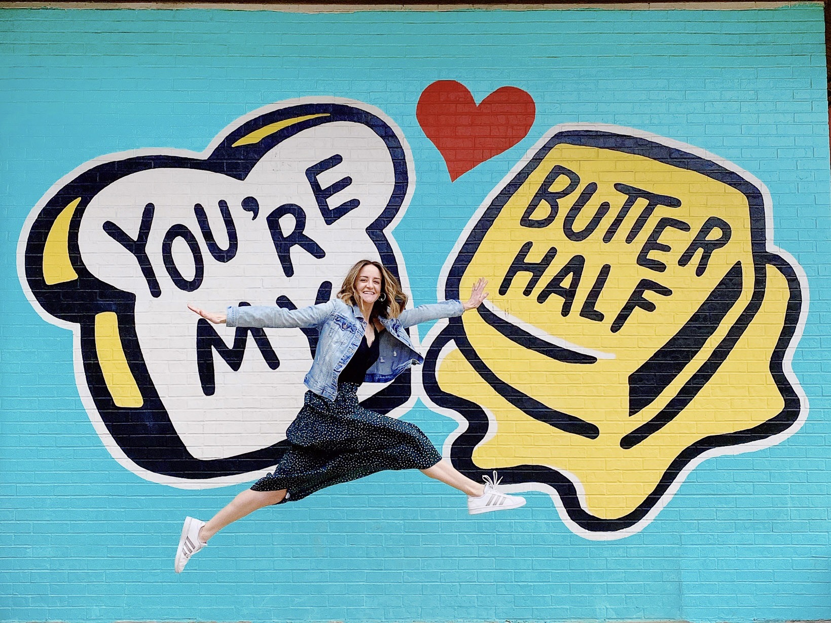 YOU'RE MY BUTTER HALF MURAL - 101 free things to do in ATX!