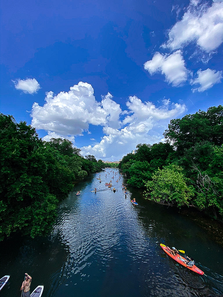 Paddle boarding in Austin lake | 37 Photos That Capture The Austin Aesthetic