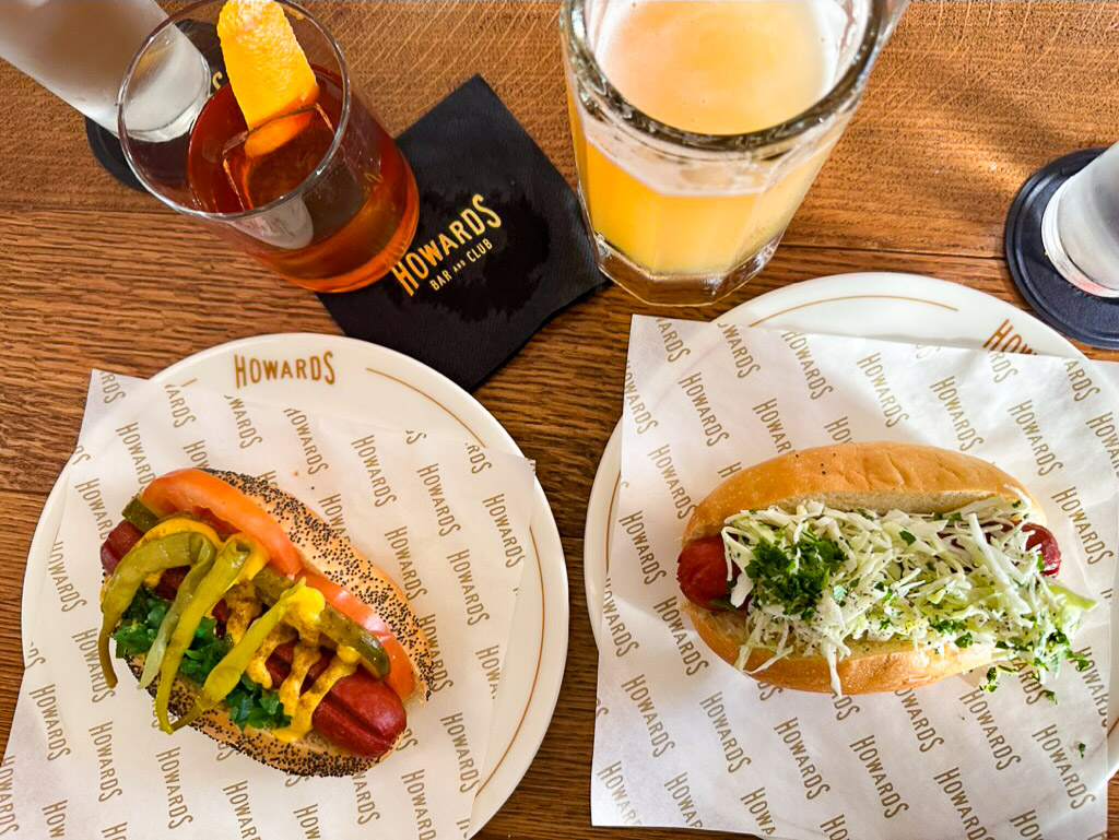 Hot dogs at Howards bar and club | New Austin Restaurants