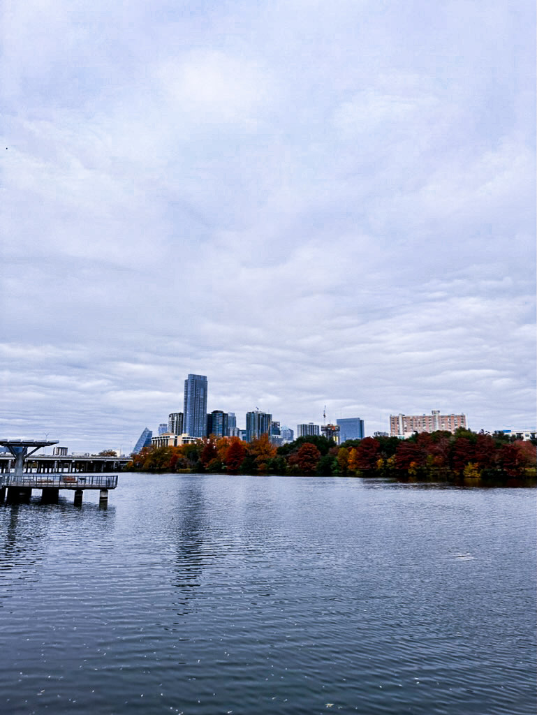 Austin skyline in the winter