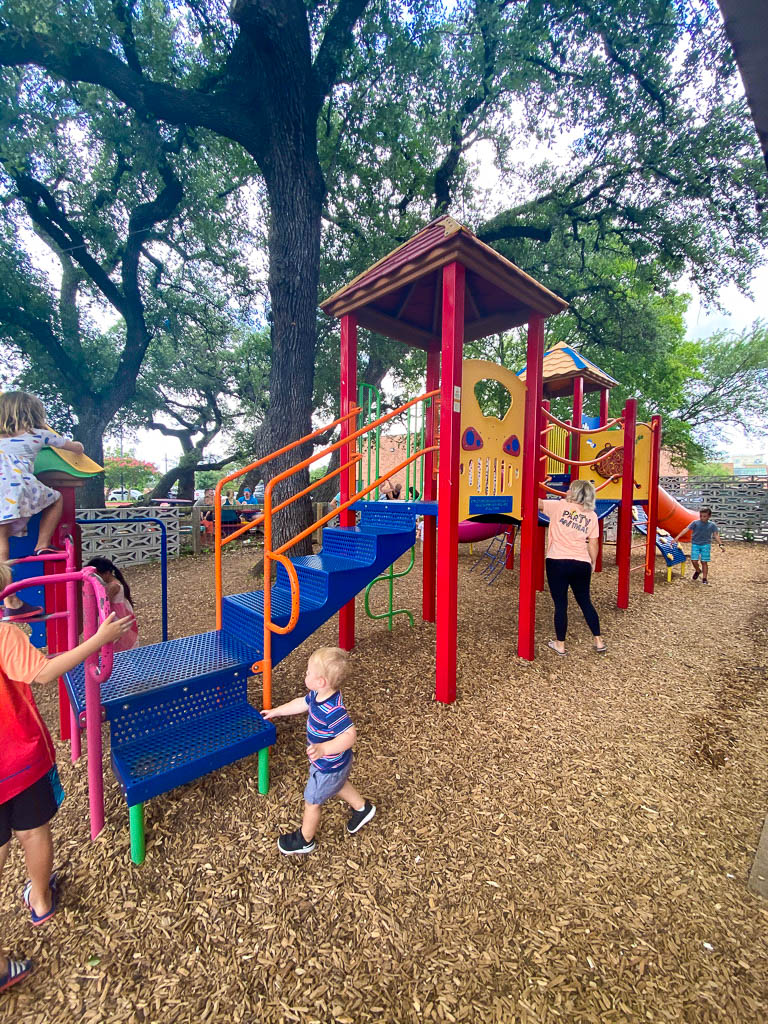 Austin Restaurants With Playgrounds- Phil's Ice House Phil's Ice House playground