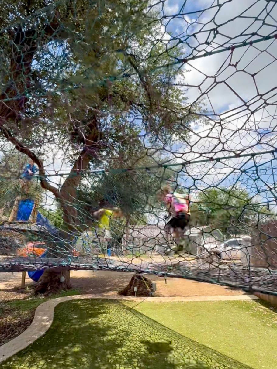 Austin Restaurants With Playgrounds- Hays City Store playground Hays City Store playground