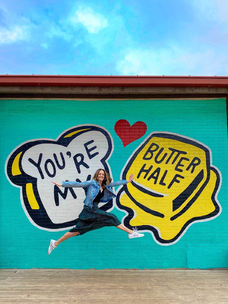 You're My Butter Half Mural in East Austin
