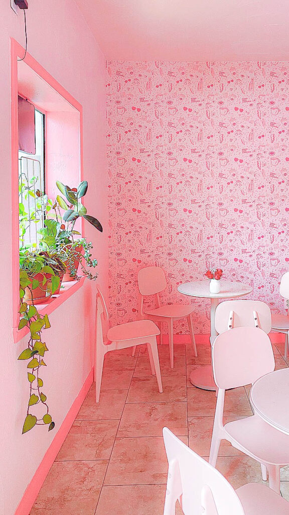 Pink coffee shop in east Austin | Revival Coffee
