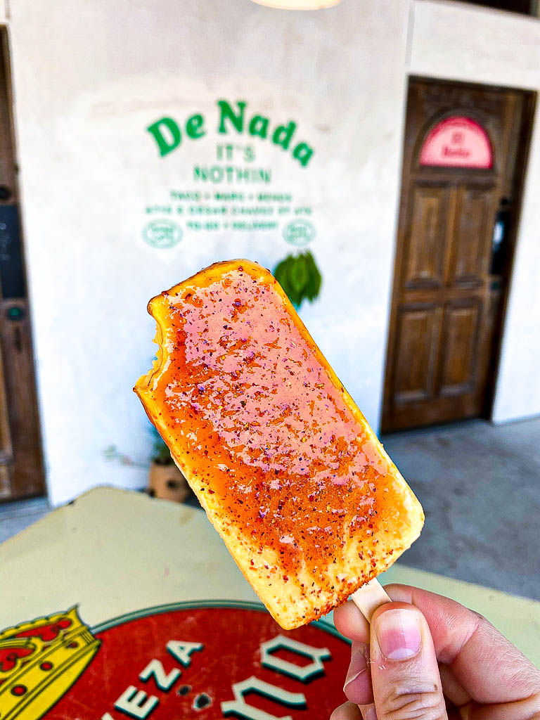 Popsicle on De Nada Cantina patio in east Austin