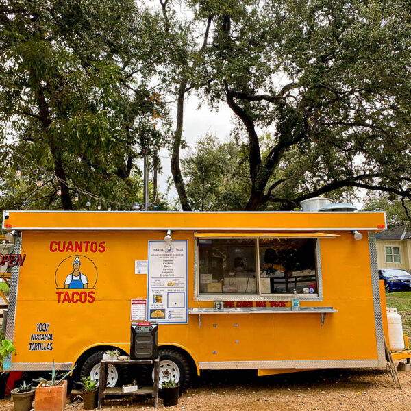 Cuantos Tacos truck in Austin