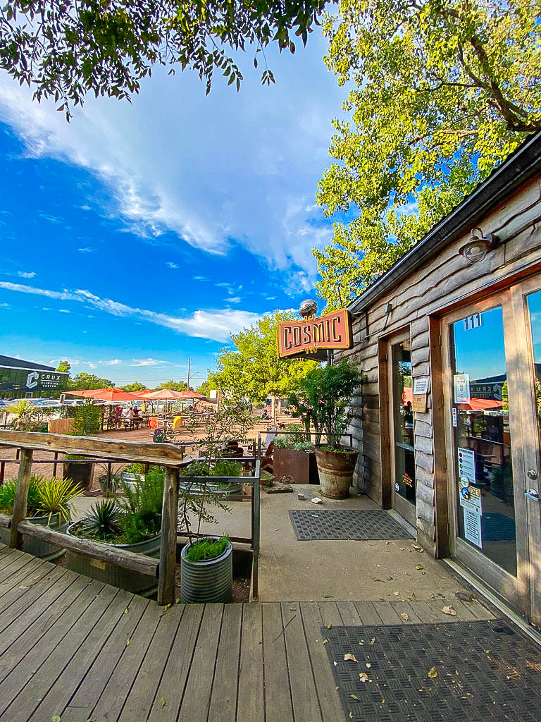best patios in Austin- Cosmic Coffee Cosmic Coffee