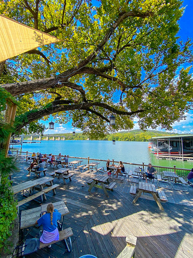 best patios in Austin- Mozart's Coffee Mozart's Coffee
